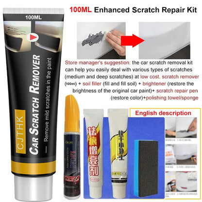 Car Scratch Remover & Polishing Wax - Auto Repair Kit