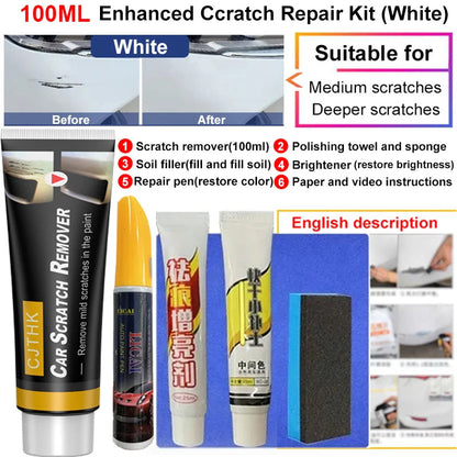 Car Scratch Remover & Polishing Wax - Auto Repair Kit