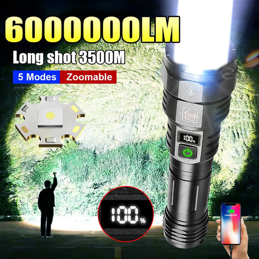 Super Bright Rechargeable LED Flashlight